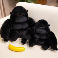 Peluche Gorille Réaliste Mignon et Original, Poupée Chimpanzé Créative, Animal en Peluche pour Enfants, Cadeau de Fêtes, Cadeau d'Anniversaire