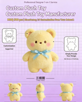 Jouets en peluche d'animaux personnalisés assortis, rembourrés en coton PP doux, collection de cadeaux en gros OEM ODM pour enfants
