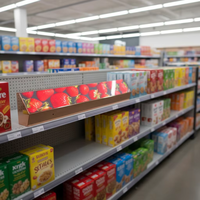 Écran d'affichage à LED 1080P 500cd pour étagère 60cm/90cm/120cm, signalisation numérique LED pour magasin de détail