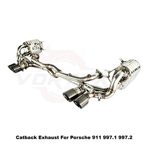 Escape Deportivo Vortex con Válvula de Sonido de Acero Inoxidable para Porsche 911 997.1 997.2 2005-2012 Configuración Personalizada - Product Image 3
