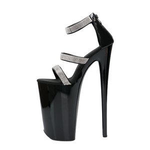 Botas de plataforma clásicas de 10 pulgadas para mujer, ideales para baile en barra, discoteca, bar, o actividades exóticas, con tacones finos que no cansan. - Product Image 1