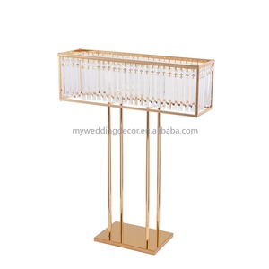 Décorations de table de mariage K26, arche dorée de 90 cm, décoration de mariage, accessoires pour dîner aux chandelles, support de fleurs en métal pour mariage - Product Image 6