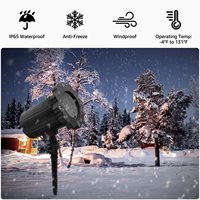 Projecteur laser LED de Noël pour extérieur TSINYE, projection personnalisée de flocons de neige, décoration lumineuse pour Noël, Nouvel An