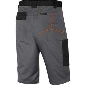 DELTA PLUS - M2BE3GOTM Polyester/coton gris-orange mach2 bermuda de travail-PANTALON DE TRAVAIL EAN 3295249252373 SHORT DE TRAVAIL - Product Image 2
