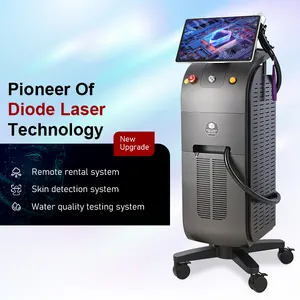 Mesin Laser penghilang bulu Diode Titanium es medis 2024 755 808 Laser permanen mesin penghilang rambut Diode 1064