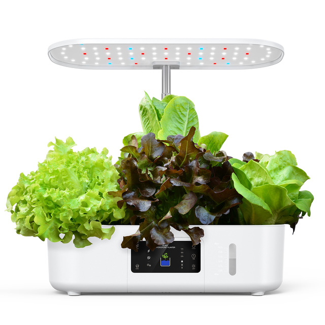 Smart Hydroponic Growing System 13 Pods Indoor Garden With LED Grow Light Self Watering Indoor