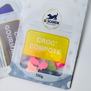 Sacs à fermeture éclair personnalisés à faible MOQ avec fenêtre transparente pour aliments pour chiots, imprimés avec votre logo, pochettes d'emballage étanches - Product Image 5