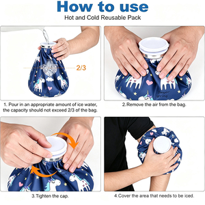 Borsa per Ghiaccio Medica Riutilizzabile Personalizzata per Lesioni, Febbre, Impacco Gel Caldo e Freddo per Dolori Muscolari, Gonfiore, Mal di Testa - Product Image 5