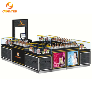 Gian hàng trưng bày nước hoa cao cấp tùy chỉnh năm <span class=keywords><strong>2025</strong></span>, đèn LED, sắt, kính cường lực, kim loại, MDF, thân thiện với môi trường - Product Image 1