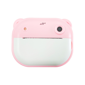 Fábrica al por mayor cámara de impresión barata Linda forma de oso portátil Mini impresión térmica cámara digital HD de 2,0 pulgadas - Product Image 3