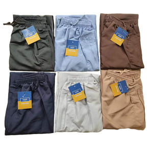 <span class=keywords><strong>Pantalones</strong></span> de bolsillo de poliéster de <span class=keywords><strong>estilo</strong></span> étnico <span class=keywords><strong>para</strong></span> <span class=keywords><strong>hombre</strong></span>, ropa de oración musulmana árabe transfronteriza, estambre recto medio, stock de fabricante al por mayor - Product Image 2