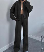 Ensemble de sport décontracté pour femme, coupe oversize, deux pièces, idéal pour le fitness et le jogging – Nouvelle collection transfrontalière très prisée