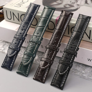 <span class=keywords><strong>Correa</strong></span> de <span class=keywords><strong>reloj</strong></span> de piel de cocodrilo compatible con las series <span class=keywords><strong>Breitling</strong></span> Navitimer/Top Time/Avenger/Superocean - Product Image 4