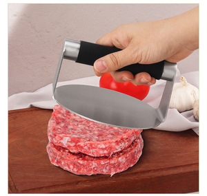 Ensemble de barbecue en acier inoxydable pour le camping en plein air, fête, outils pour la viande et la volaille, presse à <span class=keywords><strong>hamburger</strong></span> en métal, préparation de hamburgers - Product Image 6