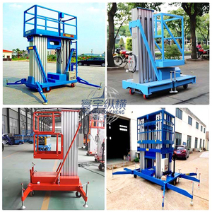 6 मीटर 8 मीटर 9 मीटर 10 मीटर 12 मीटर हवाई आदमी लिफ्ट हाई-एंड डुअल मस्तूल एल्यूमीनियम मैन लिफ्टर सुरक्षा इंटरलॉकिंग के साथ - Product Image 6