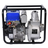 Pompe à eau portable à moteur essence haute capacité avec démarrage par lanceur pour l'irrigation agricole