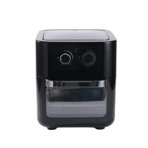 HUINING 8L Family Size Oil-Free Air Fryer Oven Visible Window Easy Cooking With Mechanical Knob Direct Factory Supply