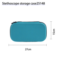 Étui anti-chute de haute qualité, écologique, portable, durable, résistant à la poussière, étanche, coque rigide, fermeture éclair, simple, moderne, vert ciel, 15x27cm