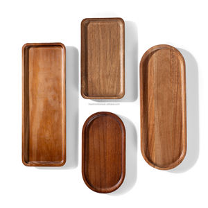 Plateaux rectangulaires en bois d'acacia <span class=keywords><strong>Plateau</strong></span> de service en bois pour la cuisine pour la charcuterie, le <span class=keywords><strong>fromage</strong></span>, les sushis, les <span class=keywords><strong>fruits</strong></span> <span class=keywords><strong>et</strong></span> les snacks. - Product Image 1