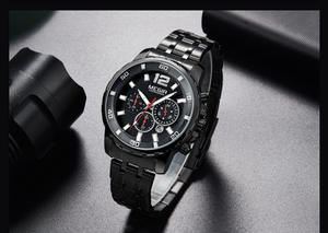 Men's sports watch multi-functional chronograph quartz <b>wristwatch</b> versatile for business and casual occasions - Product Image 6