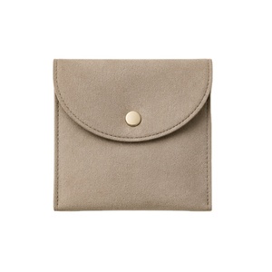 Microfiber Jewelry Presentation <b>Envelope</b> with Curved Flap for <b>Gift</b> Packaging - Product Image 1