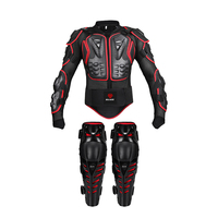 Veste de protection pour moto adulte et genouillères, accessoires de moto, protection du dos, de la poitrine, armure intégrale pour le motocross