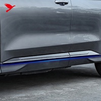 Accessoires de voiture pour BYD Song Plus Seal U DMI 2023-2025, garniture de panneau de porte latérale, moulure de carrosserie, décoration, revêtement ABS chromé, 4 pièces