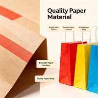 Sacs en papier kraft imprimés sur mesure avec votre propre logo Sacs en papier réutilisables bon marché pour l'emballage de boutiques de cadeaux avec poignées