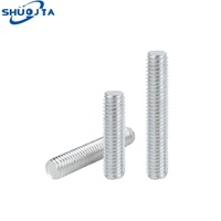 OEM Rugged Fasteners Steel Double Head Thread Rod DIN 975 Standard Galvanized Finish Metric