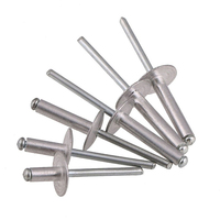 Rivets à tête bombée à extrémité ouverte 2.4mm 3mm 3.2mm 4mm 4.8mm 5mm 6mm 6.4mm, mandrin en aluminium, finition brillante, classe 4.8 6.8, norme ISO