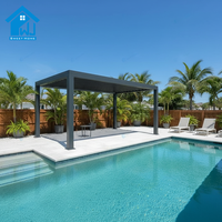 Pergola en aluminium de qualité supérieure Sweet Home avec toit motorisé, résistante aux intempéries, pour jardin extérieur, pavillon bioclimatique, protection solaire
