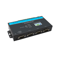 Convertidor Universal de 4 Puertos RS232/485/422 a Ethernet |   Gateway de Protocolo Modbus RTU TCP |   ARM9