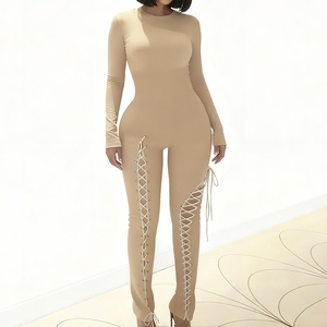 Combinaison sexy à lacets à manches longues pour femmes, nouvelle arrivée automne/hiver, mode féminine - Product Image 2