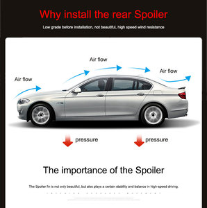 Pièces automobiles, spoiler de pare-chocs arrière pour <span class=keywords><strong>Tesla</strong></span> <span class=keywords><strong>Model</strong></span> S 2013-2018, spoiler en fibre de carbone style A - Product Image 6