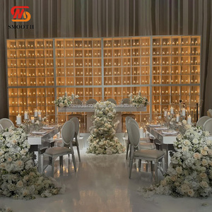 خلفية ناعمة للصور ، حامل شموع ، حائط زفاف ، خلفية حائط شمع معدني حديدي - Product Image 2