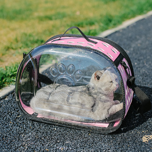 Mopet cat bag, portable pet cat bag, fully transparent <b>backpack</b> bag, cat carrying handle, space cat walking bag. - Product Image 4