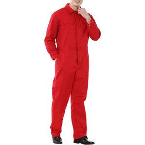 2025 personnalisé hommes 8.5 oz combinaison à manches longues fermeture éclair avant sergé uniforme sécurité et anti-coupure soudage vêtements taille régulière - Product Image 5