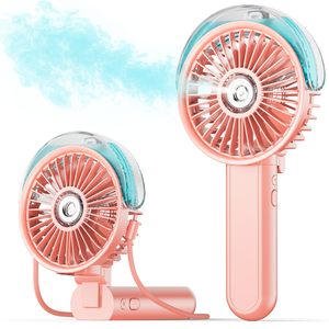 Portable Misting <b>Fan</b> 180 Foldable <b>Handheld</b> Personal <b>Fan</b> with Mist Spray 30ml Water Tank USB Rechargeable <b>Handheld</b> <b>Fan</b> - Product Image 1
