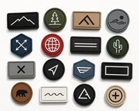 Patch en caoutchouc PVC 3D personnalisé en gros, emblème en silicone avec support Velcro pour vêtements de sport, sacs et uniformes