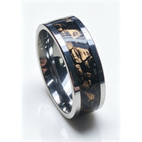 Bague de mariage de luxe pour homme en acier tungstène plaqué or 18K 24K, design personnalisé, vente en gros OEM ODM