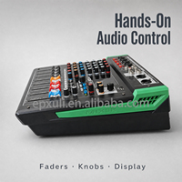 Console de mixage amplifiée série NK 4/6/8/12 canaux avec 99 effets DSP, double égaliseur 7 bandes, lecteur MP3 intégré, égaliseur 3 bandes, Bluetooth, USB et sortie Speakon pour discothèque, scène, bar