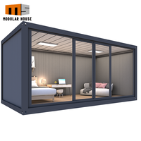 Fábrica personalizada Modular Montaje rápido Prefabricado Ventanas de vidrio prefabricadas Casa Casas de contenedores