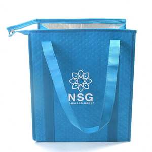 Hot Pressed <b>Food</b> <b>Delivery</b> Nonwoven <b>Bag</b> Non Woven <b>Food</b> Lunch Insulated <b>Bag</b> Grocery Tote Cooler Shopping <b>Bag</b> - Product Image 4