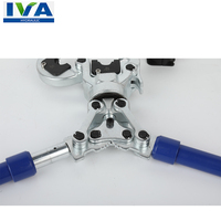 Outil de sertissage professionnel pour raccords de tubes en cuivre IVA, manuel, avec poignées extensibles, mâchoires de 1/2, 3/4 et 1 pouce