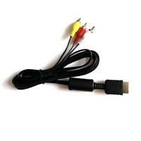 Câble AV 3-en-1 S-Vidéo RCA avec gaine en PVC et blindage tresse Charge rapide pour PS2 et PS3 Console Audio & Video Cord Wire