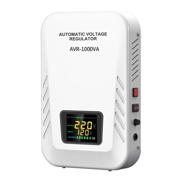 Automatic Voltage Regulator AVR-1000VA 220V Single Phase Digital Display AC Stabilizer for Home Use