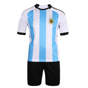 <span class=keywords><strong>Camiseta</strong></span> de Fútbol para Niños Personalizable de Manga Corta de Poliéster OEM/ODM Uniforme para Argentina <span class=keywords><strong>Brasil</strong></span> Portugal, Conjunto de Fútbol Juvenil Unisex - Product Image 6