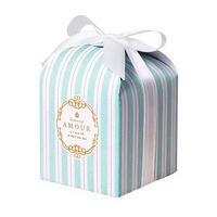 Boîtes en carton recyclables de haute qualité pour bonbons, biscuits et cadeaux de mariage, avec ruban et nœud papillon pour les fêtes