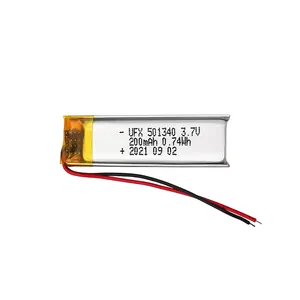 Ufx 501340 200mAh 3.7V có thể sạc lại pin nhỏ Li-ion di động nhà máy bán buôn <span class=keywords><strong>Bluetooth</strong></span> tai nghe pin MSDS chứng nhận - Product Image 6