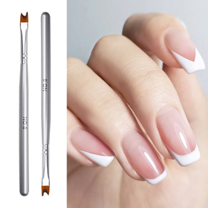 Misscheering 1 Cái Giá Rẻ Không 8 Half Moon Angled Pháp Thiết Kế Mềm Nail Art Vẽ Cọ Pen Bạc Acrylic Làm Móng Tay Nail Công Cụ - Product Image 4